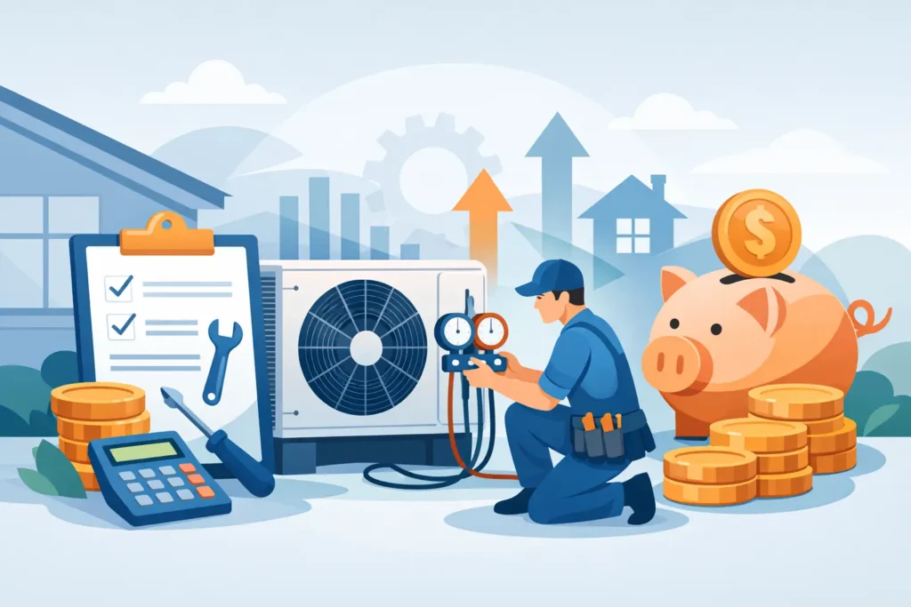 Air Source Heat Pump Service Cost Explained