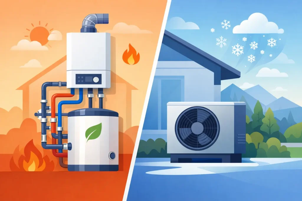 Hybrid Boiler Versus Heat Pump: Which Fits?