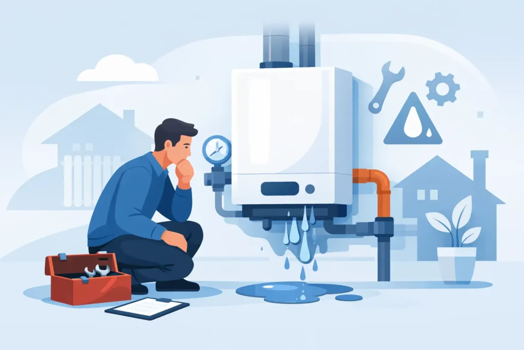 Why Is My Boiler Leaking? Causes and Next Steps